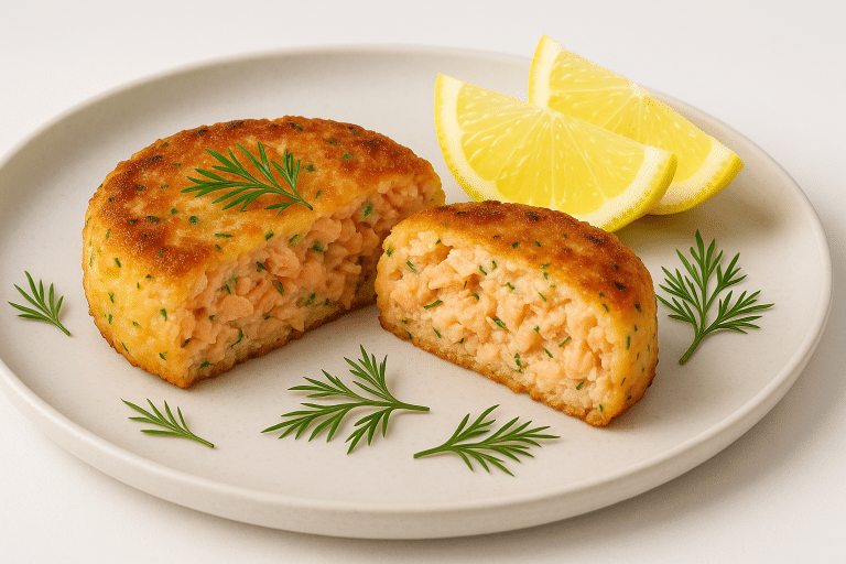 salmon lemon dill fish cake